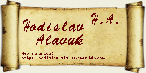 Hodislav Alavuk vizit kartica